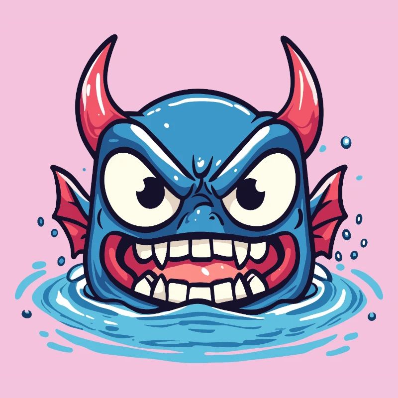 Grimmiger Wasserdämon