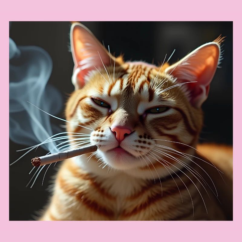 Fumer Chat Génération Z Mème Chat Fumer