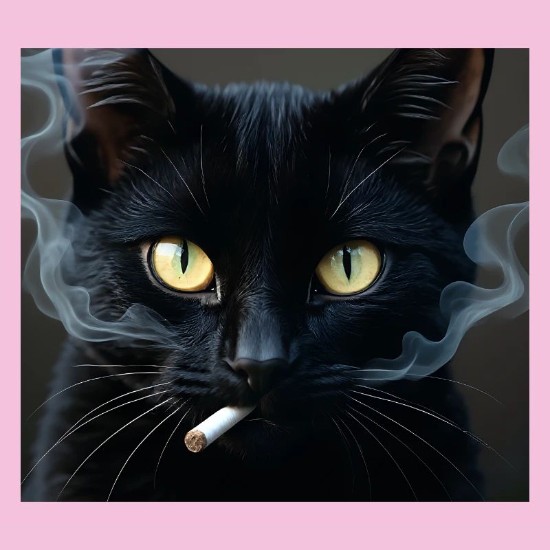 Fumer Chat Génération Z Mème Chat Fumer