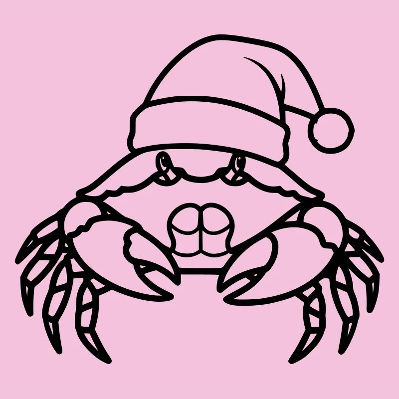 Weihnachtskrabbe Cartoon Illustration
