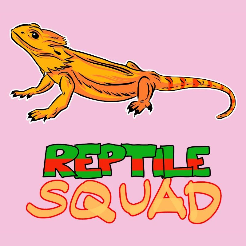 Reptile Squad Bartagame Fun Design