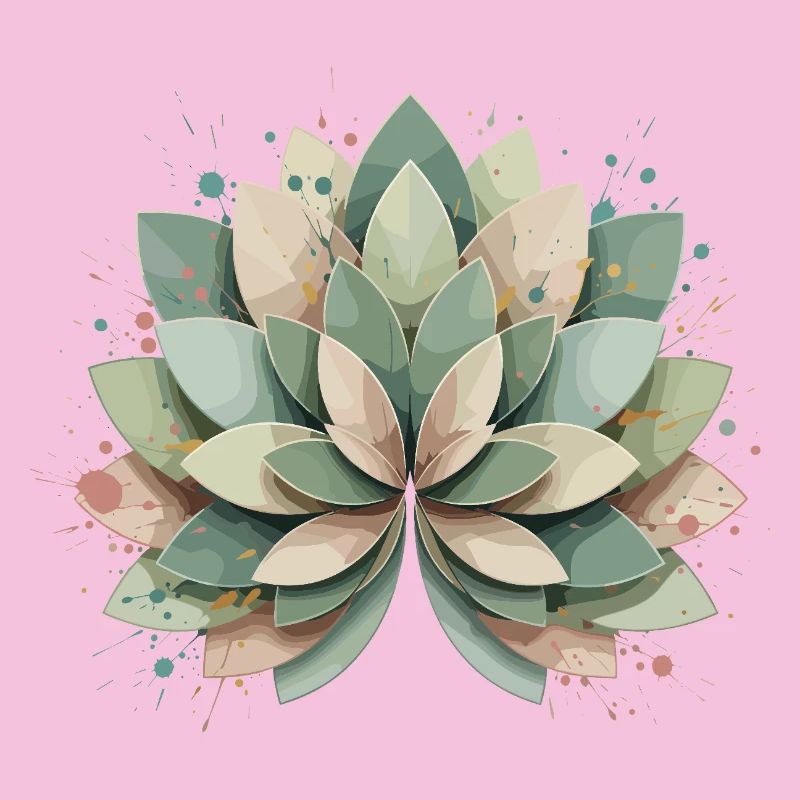 Pastel Succulent Rosette