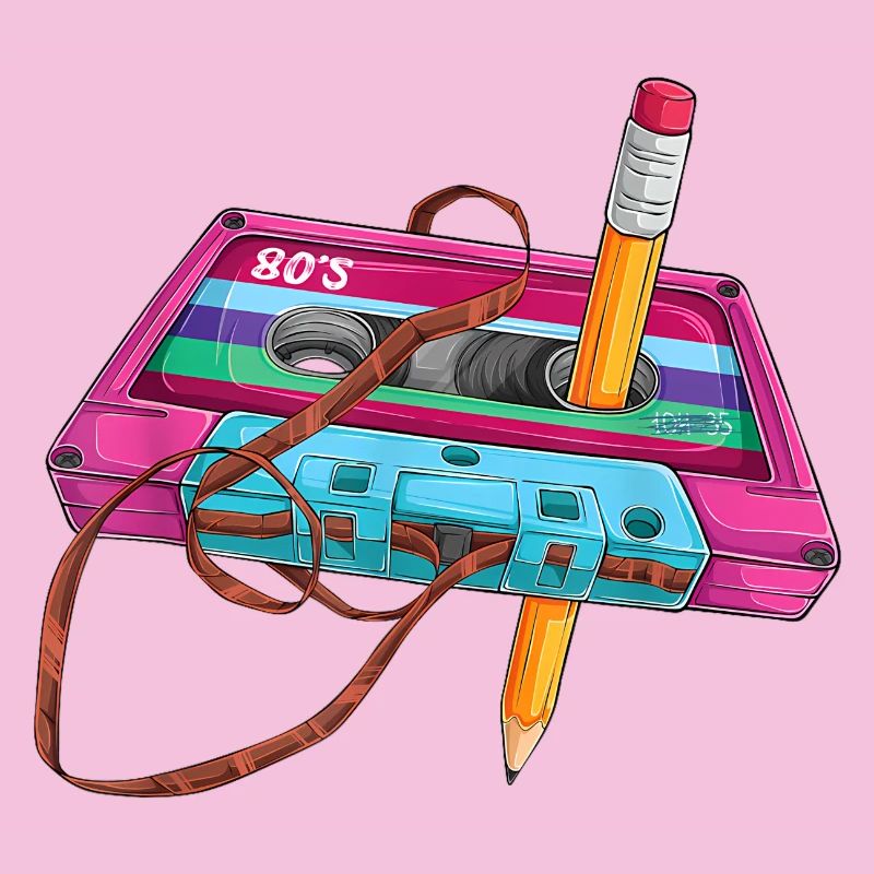 80er Kassette Stift