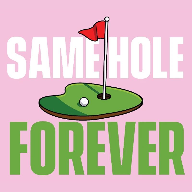 Same Hole Forever Funny Bachelor Party Golf