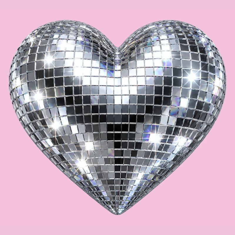 Herz Disco Glitzer