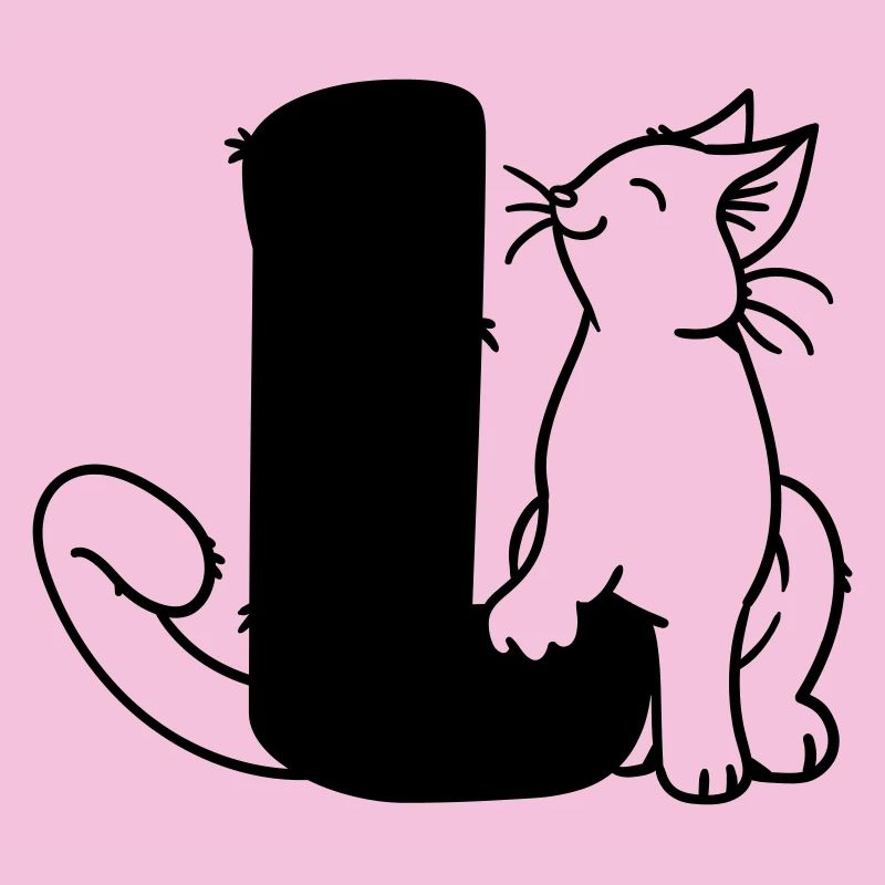 Katze Buchstabe L