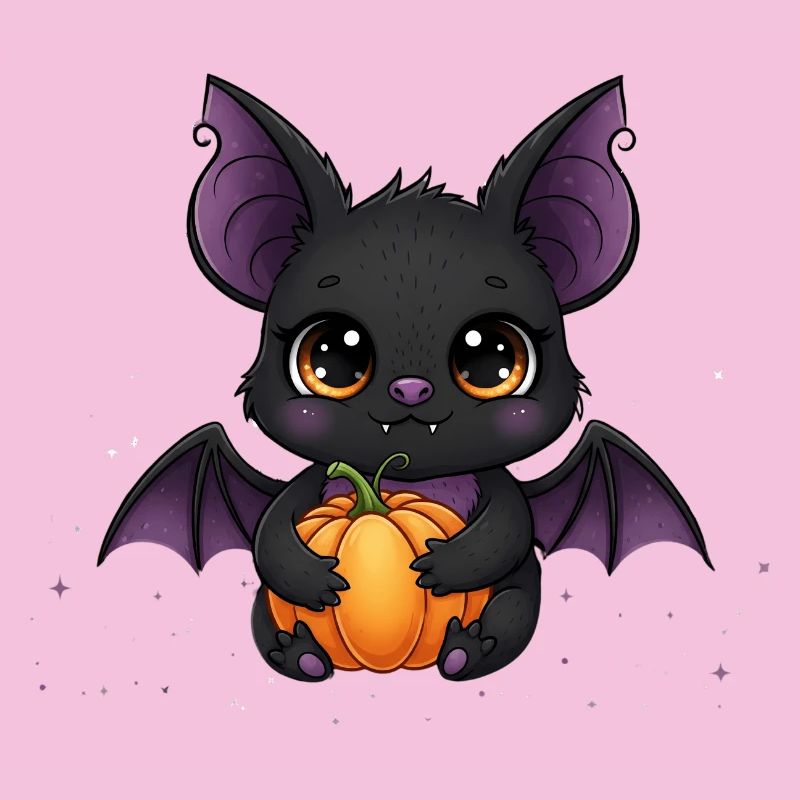 Dragon citrouille vampire mignon