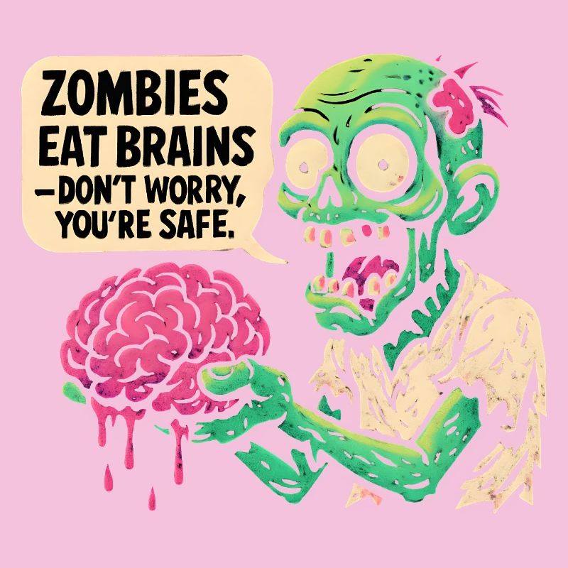 Zombie Brain Fun Retro