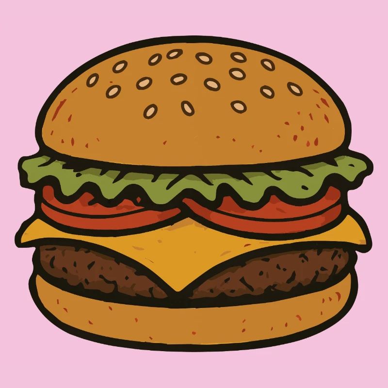 Komischer Hamburger