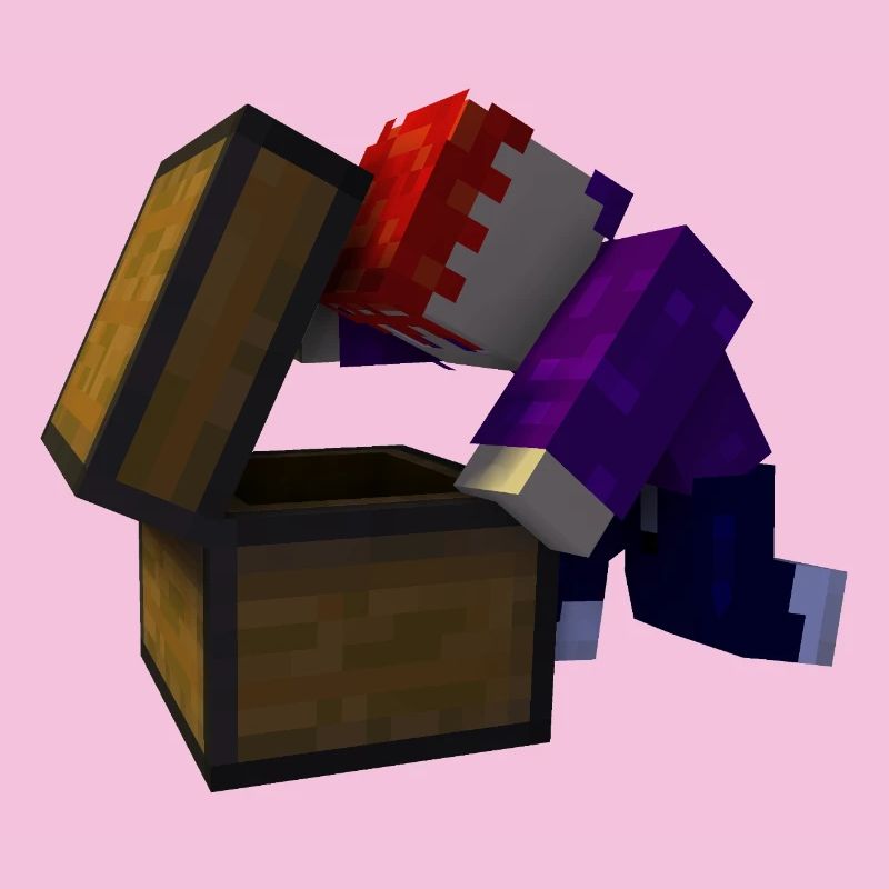 Voxel Schatztruhe Fundstück