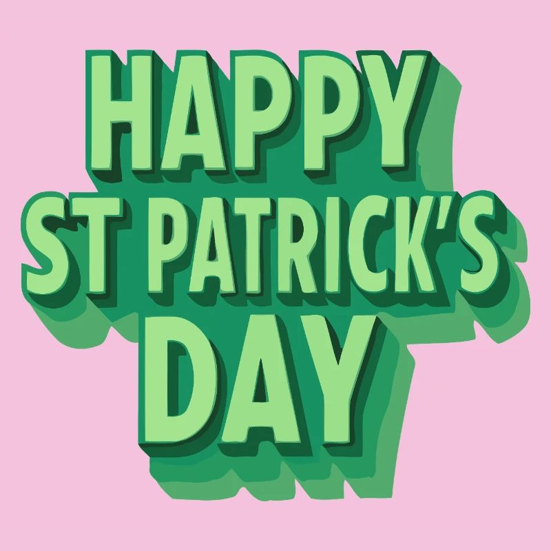 Joyeux Saint-Patrick Vert Pop Art