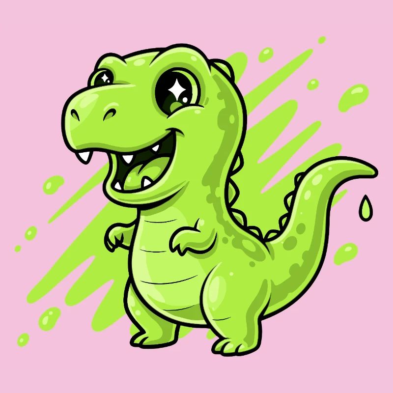 Comic Dino Slime Vert