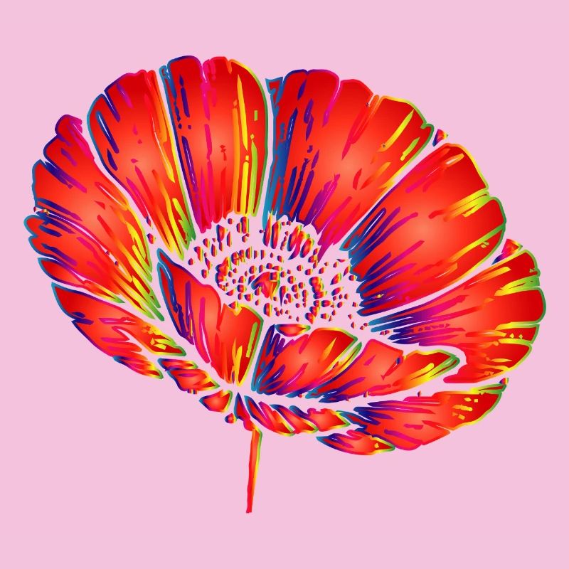 Pop Art néon Pop Art Décor Fleur Couleur