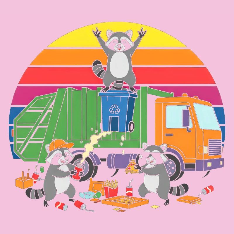 Recycling-Räuber im Regenbogen