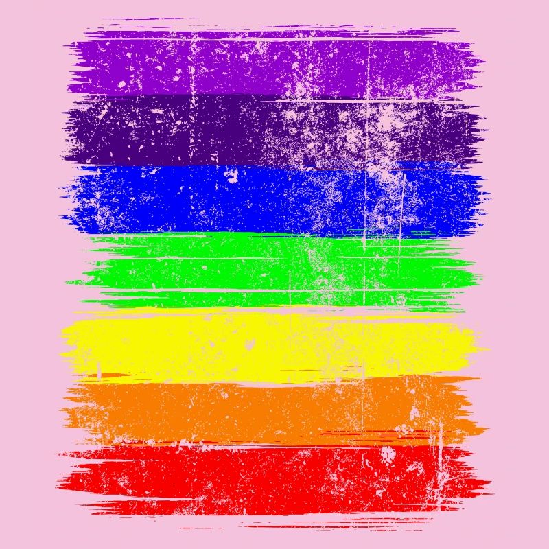 Lebendige Pride-Pinselstreifen