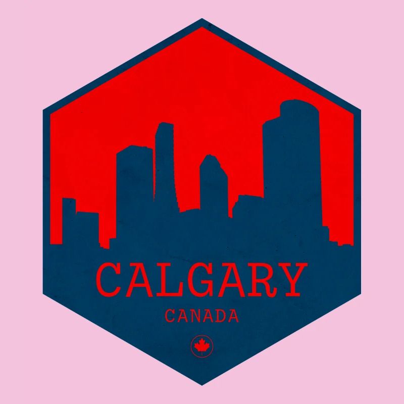 Calgary Skyline Canada – Urban Emblem Design