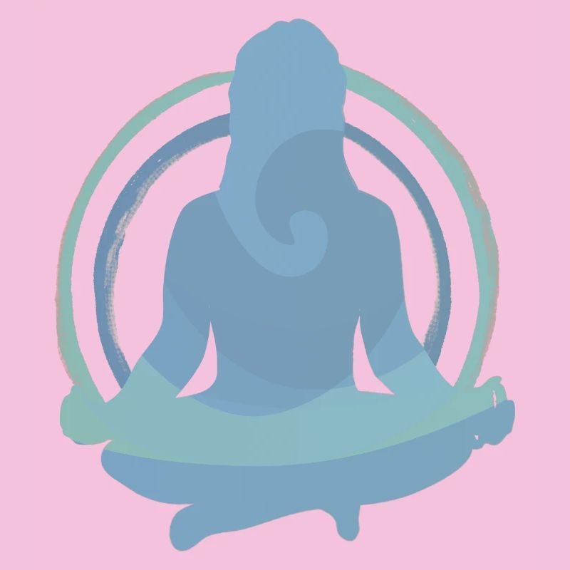 Conception de silhouettes de méditation Boho Yoga