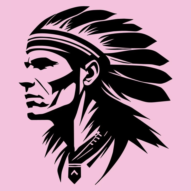 Indianer Häuptling mit Federn