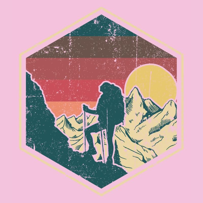 Sunset Summit Climber Hex Badge