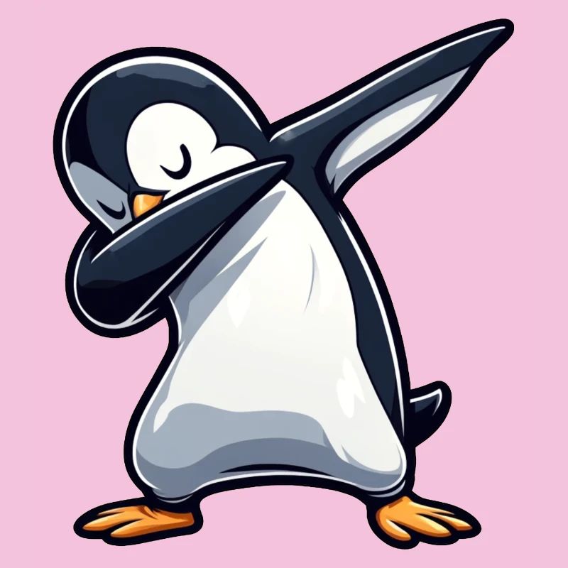 Pinguin Dab Dabbing Cool Entspannt