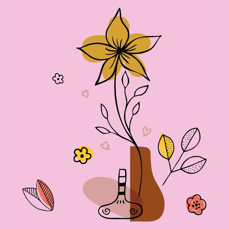 Vase à fleurs
