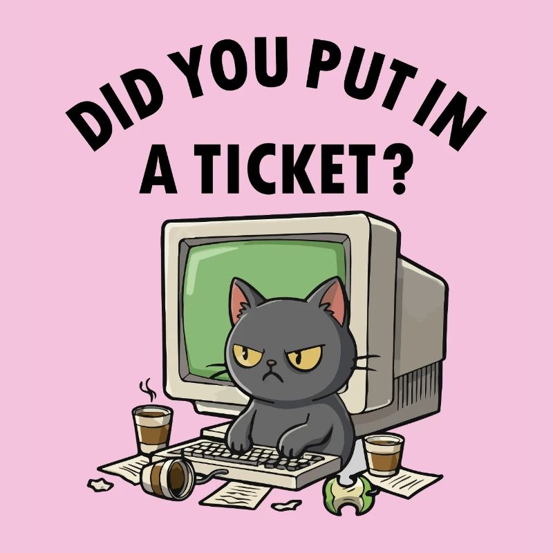 Helpdesk Cat demande, vous avez créé un ticket