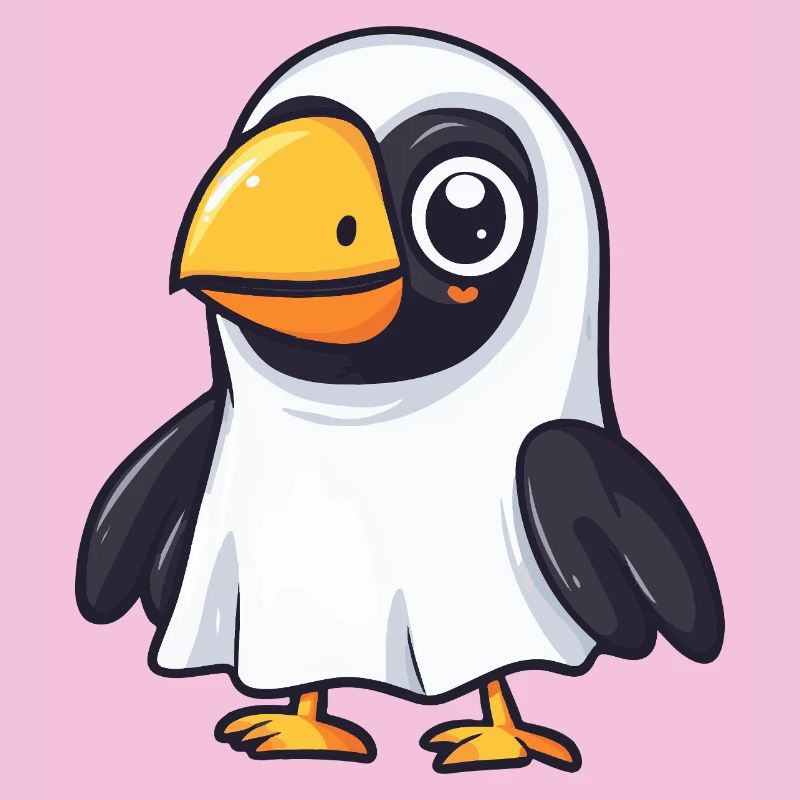 Toucan Bird Halloween Ghost