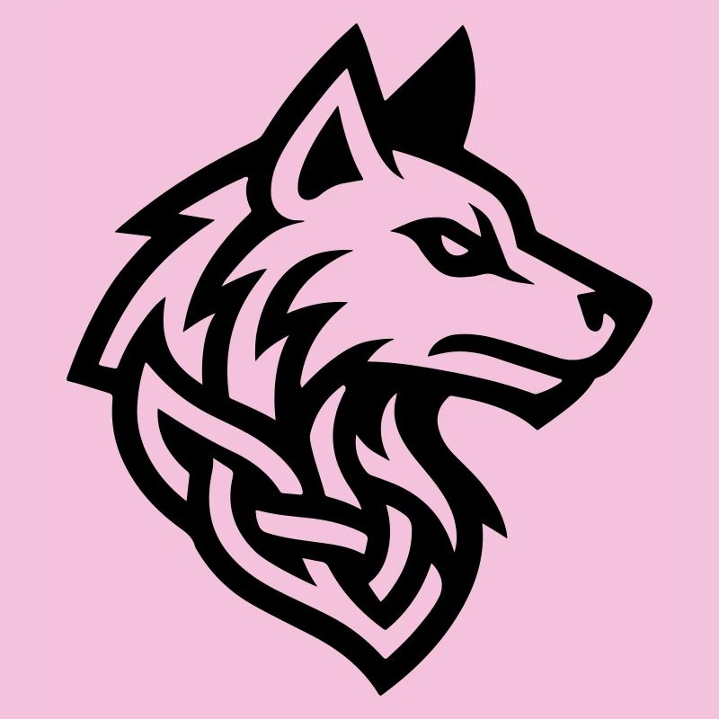 Wolf Kopf Wikinger