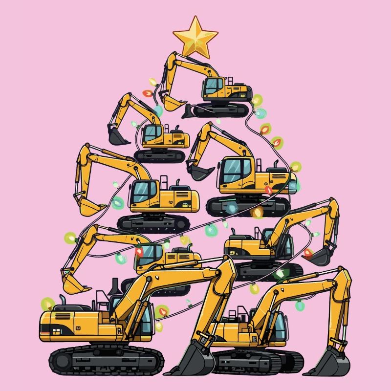 Lustiger Bagger Weihnachtsbaum Geschenk