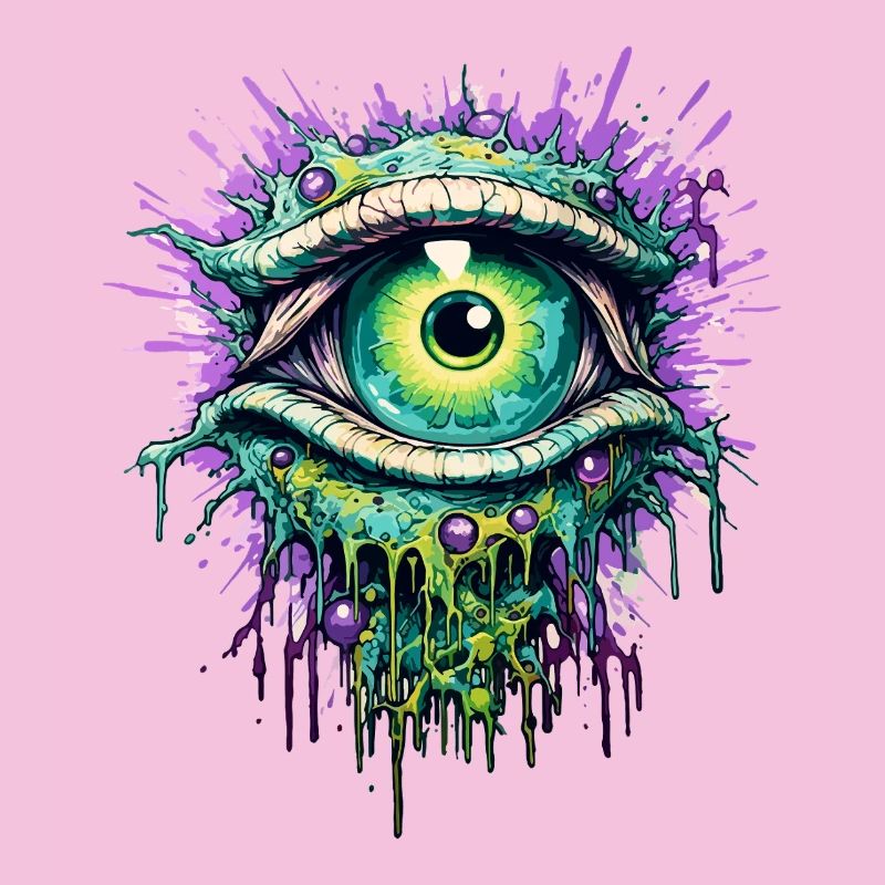Psychedelic Eye, Voyage coloré LSD Drogues
