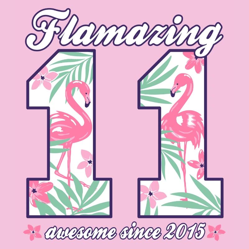 11. Geburtstag 2026 Flamingos Mädchen Geschenkidee