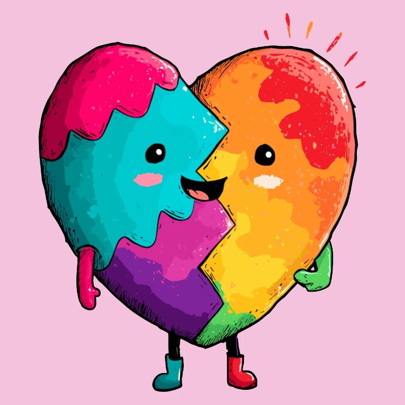 Rainbow Heart Hug