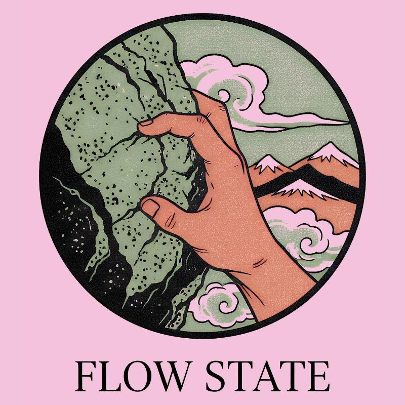 Flow State: Hand Gripping Mountain