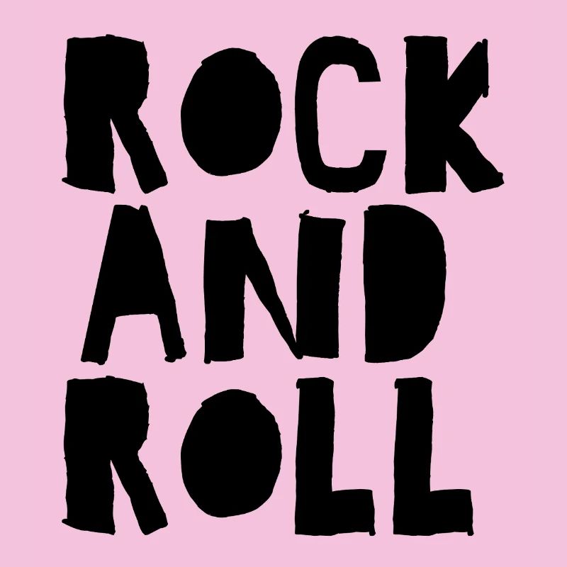 Rock'n'Roll-Logo mit Distressed