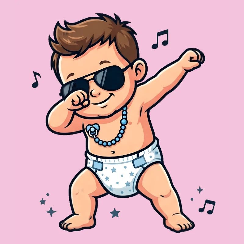 Bébé mignon – garçon brun