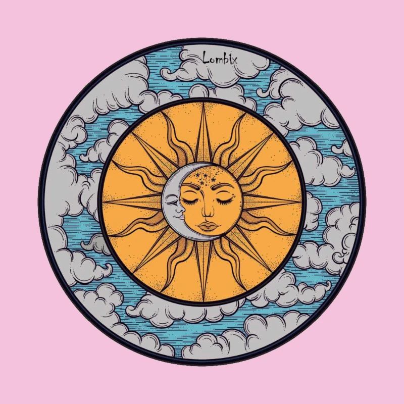 Soleil et Lune dans les nuages