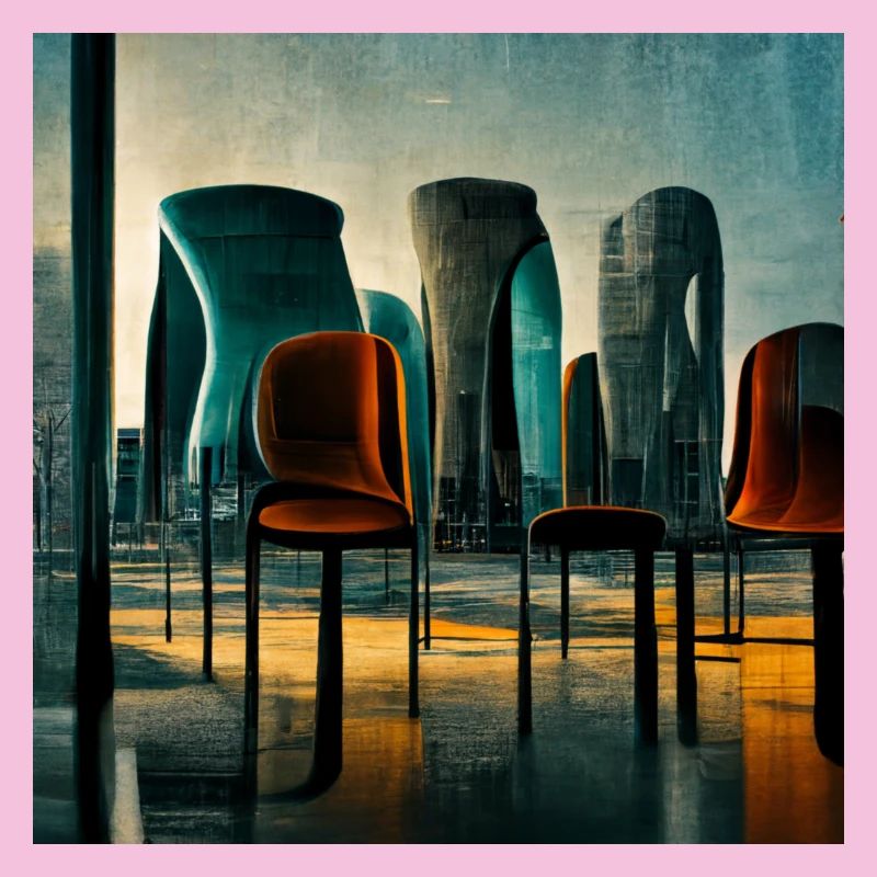 futuristic city scene