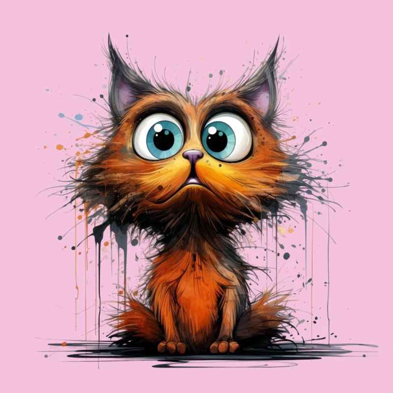 Chat à la recherche folle pour dame chat