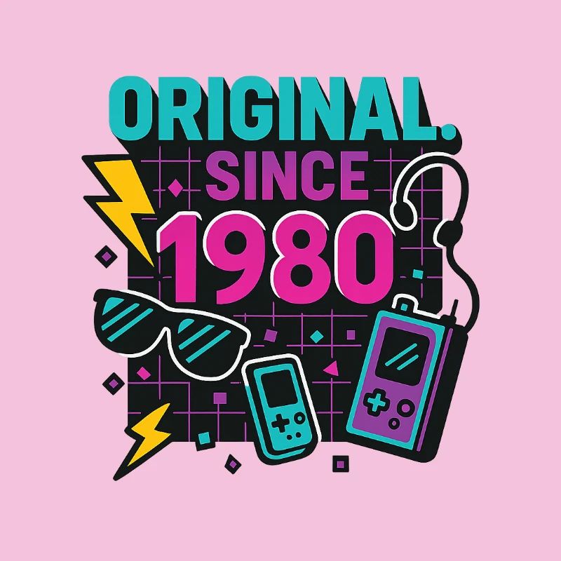 Original. Since 1980 – Neon Edition Birth Year