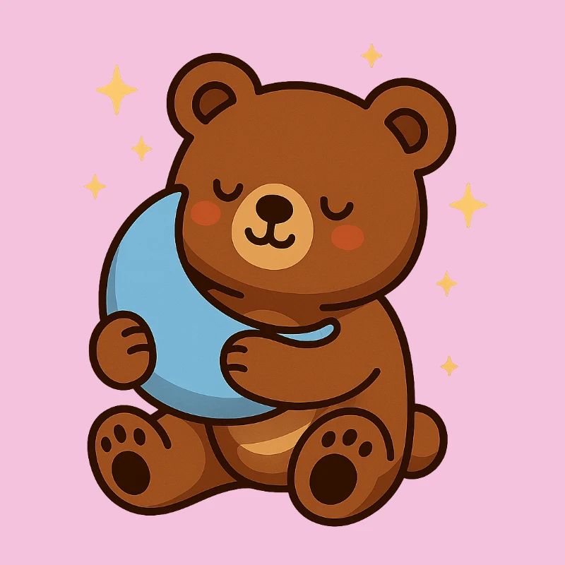 Rêve de lune de l’ours câlin