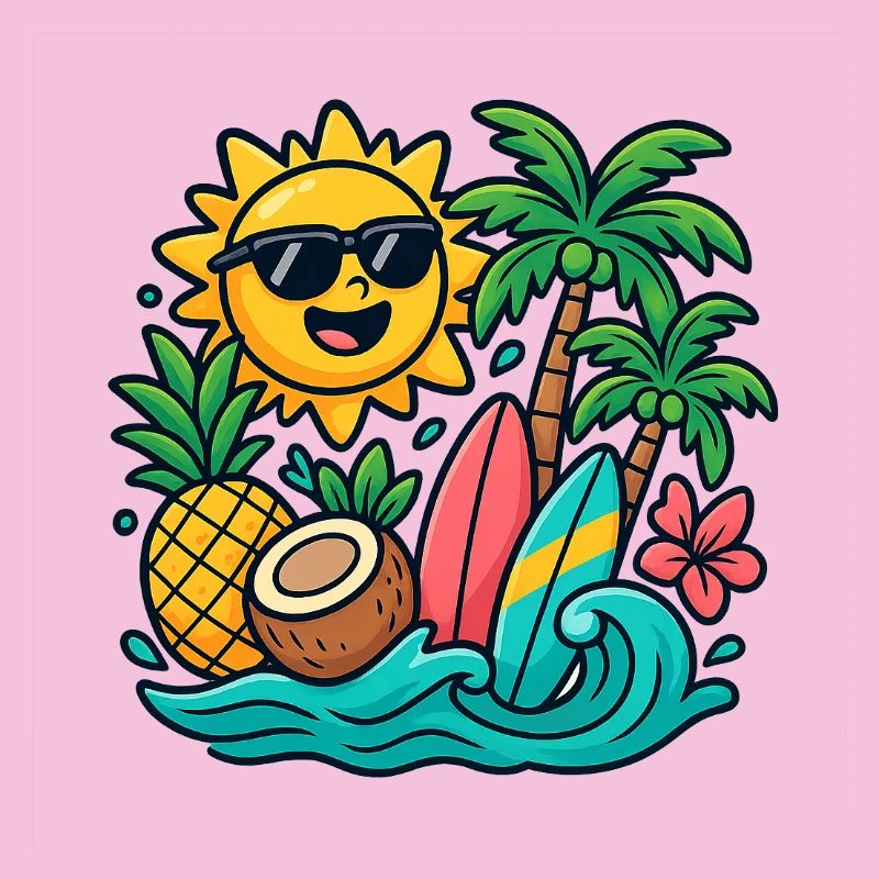 Sunny Beach Paradise Surf Design