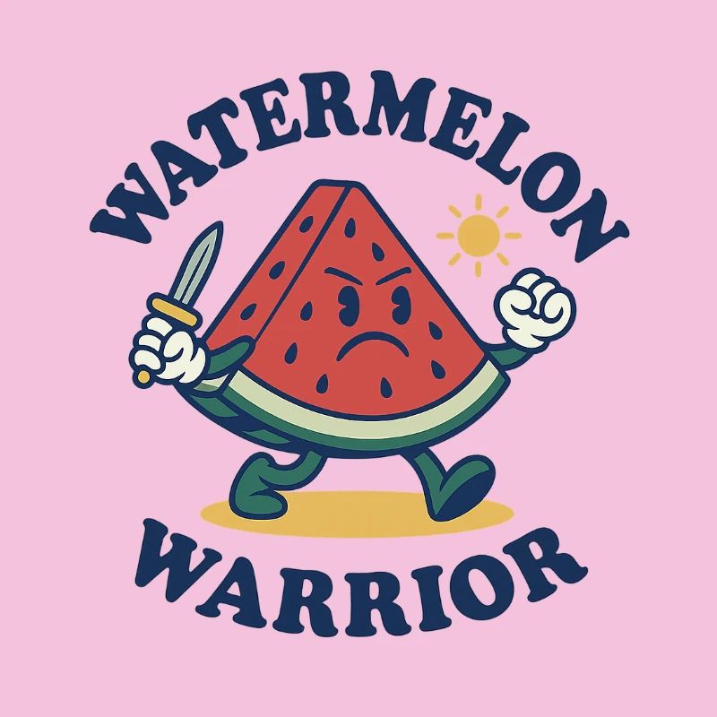 Watermelon Warrior – Bold Slice Design
