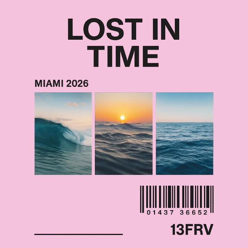 Lost Time: Miami Waves Triptych