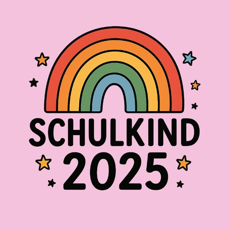 Écolier 2025 avec arc-en-ciel