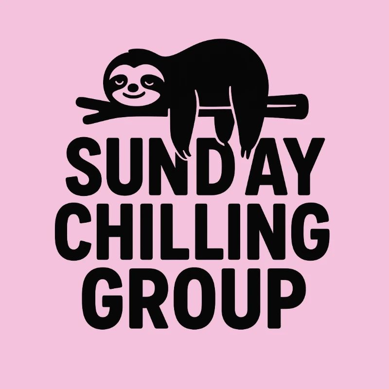 Sunday Chilling Group Funny Sloth