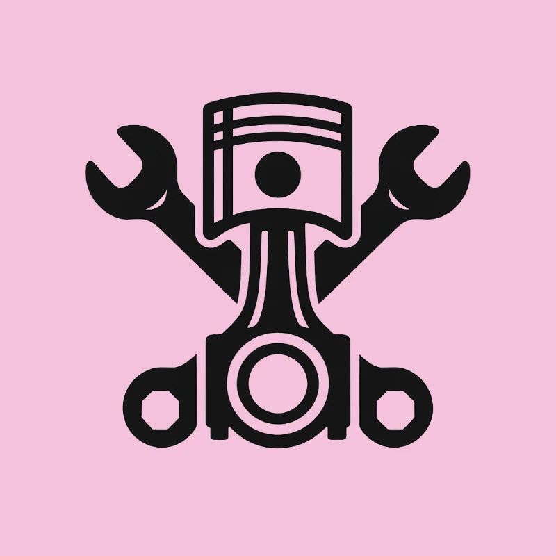 Piston und Schraubenschlüssel Kunst