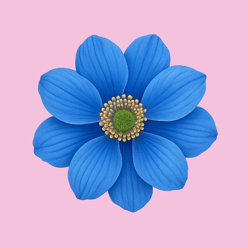 Cobalt Blue Flower Star Pattern