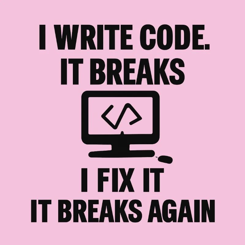 J’écris du code – T-shirt de programmeur drôle