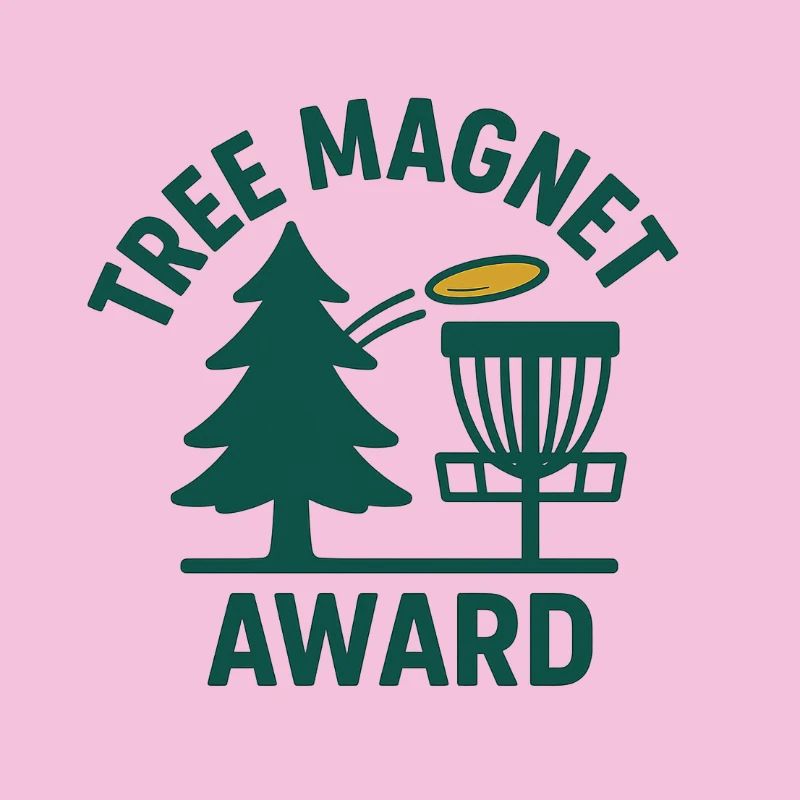 Tree Magnet Award – Lustiges Discgolf-Design