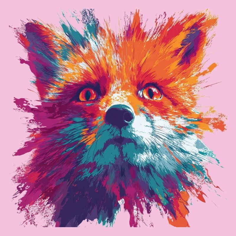 Intense_Fox_Face_Abstract_Painting
